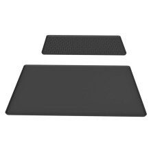 Silicone Coffee Mat 40x60CM Bar Mat with Removable Dish Drying Mat Non-Slip Under Coffee Maker Espresso Machine B