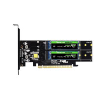 PCIE4.0 X16 Naar 4xNVME M.2 Uitbreidingskaart M.2 SSD GEN4 PCIe4.0 PC Moederbord X1 X4 X8 X16 Uitbreidingskaart