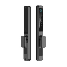 Fechadura Eletrônica Digital À Prova D'Água TUYA WIFI com Leitor de Impressão Digital, Senha Por Aplicativo, RFID e Cartão, em Alumínio 3085