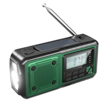 Multifunction Emergency Radio Portable Radio with Power Bank FM/AM/SW Radio for Outdoors Emergency Crank Power Station