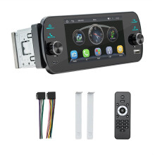 Bil 1DIN 5-Tums Navigationsskärm Bärbar Skärm Trådlös Carplay för Android Auto MP5-Spelare