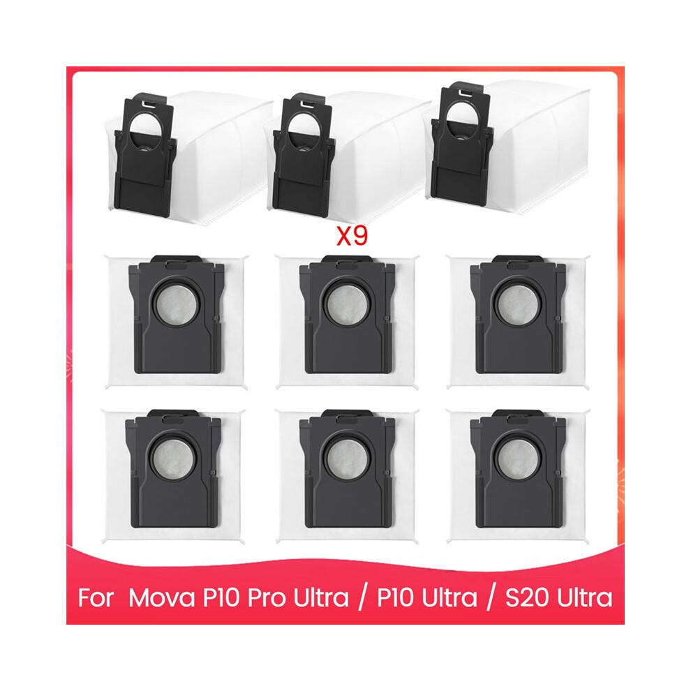 Replacement Dust Bags For Mova P10 Pro Ultra / P10 Ultra / S20 Ultra Self-Empty Station Vacuum Cleaner Spare Parts 4713474228011