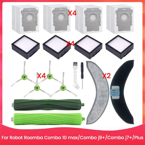 Replacement Parts for   Combo 10 Max,Combo J9+,Combo J7+/ Brush Filter Mop Bags