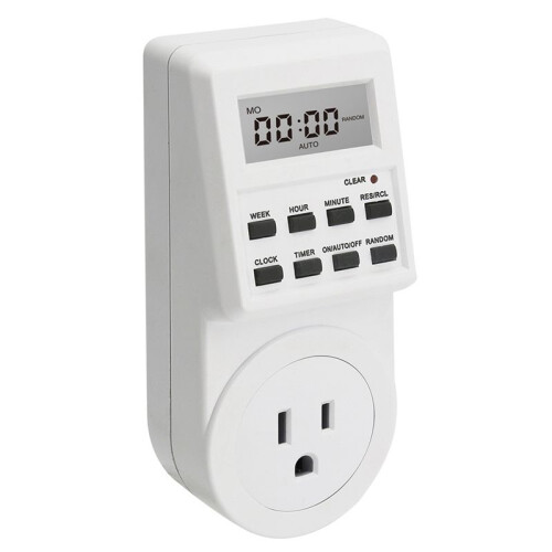 Digital Electronic Timer  Socket US  Socket 120V-60Hz 24 Hour Programmable Timing Socket US Plug 2