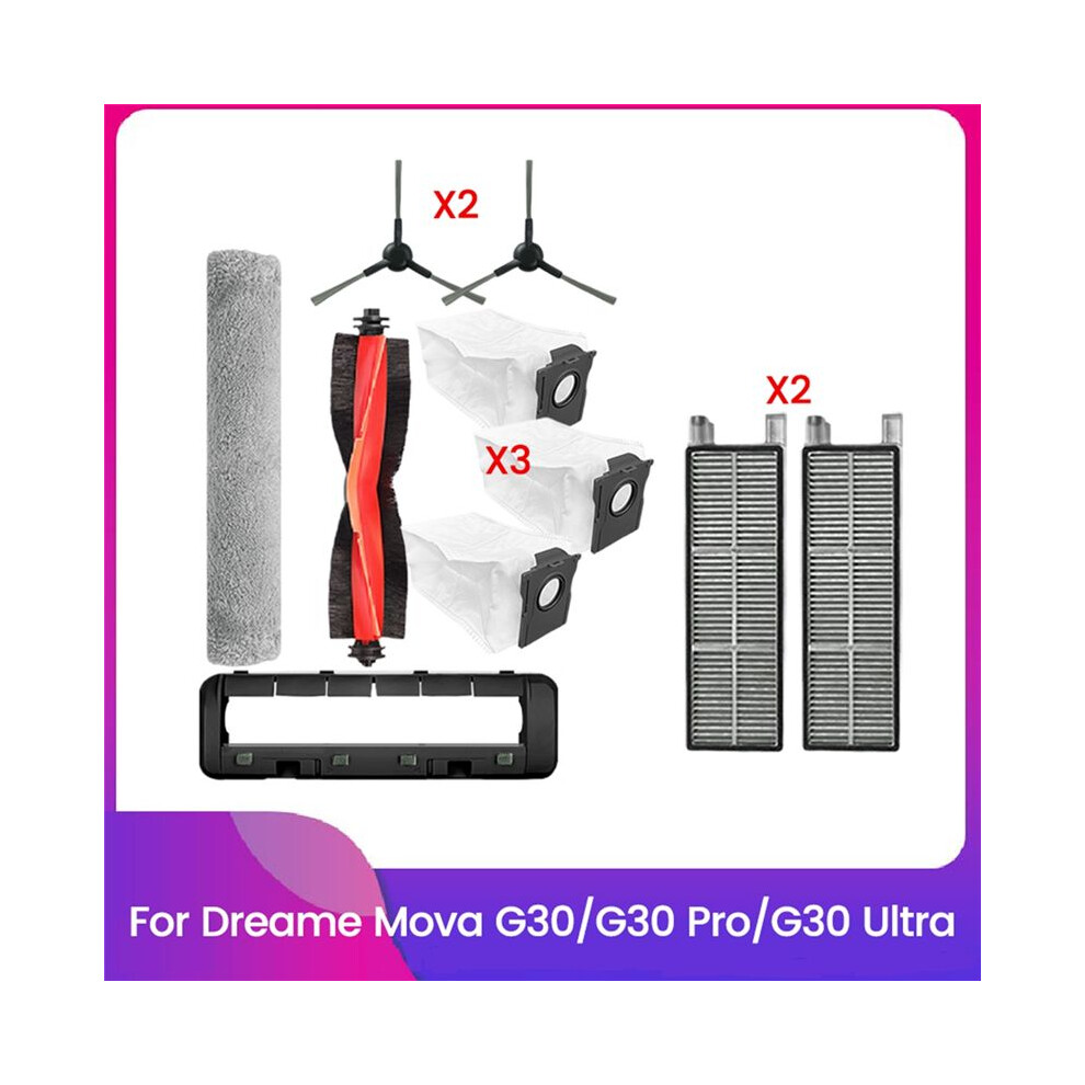 10Pcs For Mova G30/G30 Pro/G30 Ultra Vacuum Cleaner Replaceable Part Brush Hepa Filter Dust Bag Tracked Mop Cloth 6031023838282