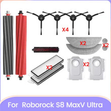14PCS Brush Mop Cloth Dust Bag and Filter Kit for S8 MaxV Ultra Vacuum Cleaner Accessories Replacement Parts