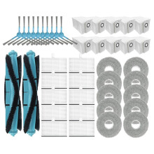 Replacement Parts for Conga 9590 / 9990 / 10090 AI Spin Revolution Ultra Power Home Main Side Brush Hepa Filter Dust Bag