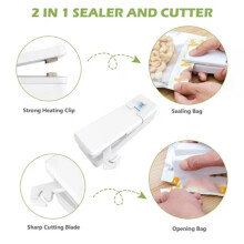 Scelleuse Rechargeable Multifonction, Portable, Intégrée, pour L'Ouverture et la Fermeture des Sachets Sous Vide et la Chaleur