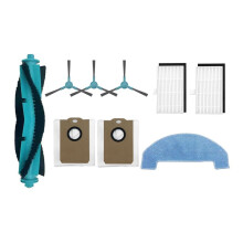 9 Pièces Brosse Principale, Sac à Poussière, Brosse Latérale, Chiffon de Nettoyage, Filtre HEPA pour Aspirateur Robot MONSGA MS1 MAX, Accessoires