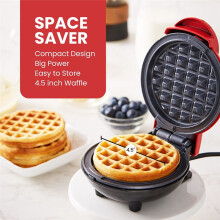 Waffle Maker Portatile per Casa Waffle Maker Colazione Maker per Panini Sandwich Breakfast Maker per Fare Panini Spina UE