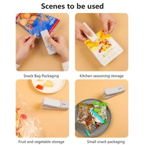 Multi-Function Rechargeable Sealer  Portable Integrated Opening and Sealing Machine Handheld Heat Vacuum Sealer 2