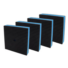 4pcs Anti-Vibration Pad Heavy Duty Ribbed Rubber Pads for HVAC / Air Compressor / Washer and Dryer / Air Conditioner
