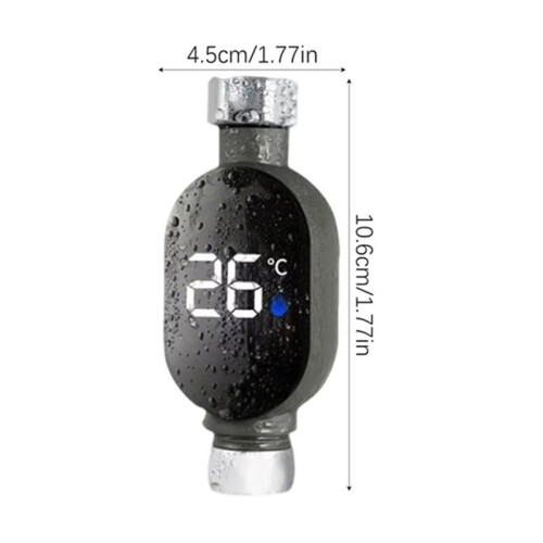 Shower Temperature Meter Led Digital Display Temperature Meter Instant-Read Temperature Meter Bath Thermostat for Home 2