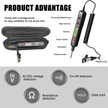 HT86A Car Circuit Tester Car Fault Repair Circuit Tester Car Circuit Tester 0.8V-100V Buzzer Circuit Tester
