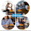 Flame Essential Oil Diffuser 7 Flame Color Aroma Diffuser Waterless Auto Off Humidifiers for Bedroom,Yoga,Gym A 6