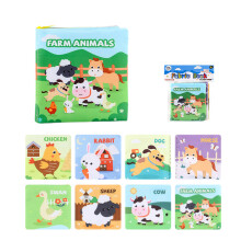 (Farm) Farm Educational Animal Theme Tearresistant Infant Early Cloth Learning Book