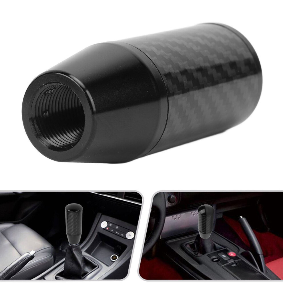 Carbon Fiber 5-Speed Gear Shift Knob M8/M10/12 For Acura Black 4111390862942