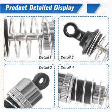 4Pcs Oil Metal Damper para HBX 16889 16889A 16890 16890A SG1601 SG1602 1/16 RC Car Upgrade Parts