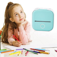 Impressora Doodle Dash, Impressora de Bolso com Adesivos Sem Tinta, Impressora PortáTil para Fotos, Notas, áLbum de Recortes DIY