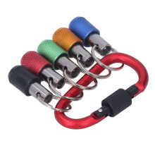 1/4 Bithalter, OxidationsbestäNdig, Gute KompatibilitäT, Magnetischer SteckschlüSselhalter, Metallkarabiner, Tragbare Beschichtung, Rot