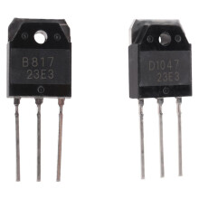 2 silicon transistor - D 1047 + B 817, 200 V, 12 A