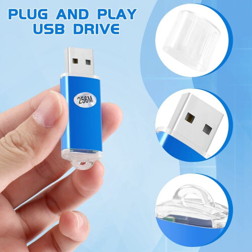 256 MB USB 2.0 Flash U-Disk Blau 2