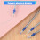 20 Pcs 0.7mm Tip Gel Silver Tone Ink Pen Refill Replacement 7