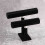 2-Tier Bangle Bracelet Display Holder T-Bar Stand Black 8