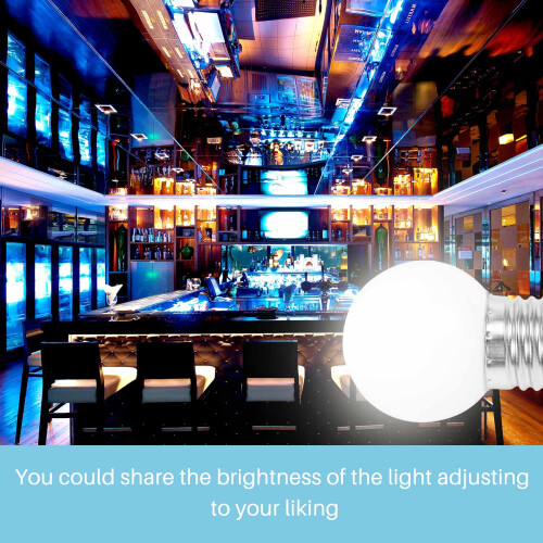 E27 LED Light White Bulb Plastic Bulb (0.5W Power, White) 1