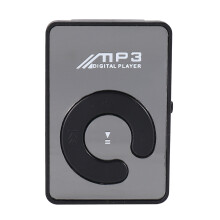 Mirror Clip USB Digital Mp3 Music Player Support 8GB  TF Card Black