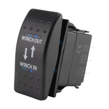 12V 20A Winch In Winch Out -OFF- Rocker 7 Pin LED