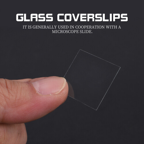 100pcs Transparent Slides Coverslips Coverslides 22x22mm For Microscope 1