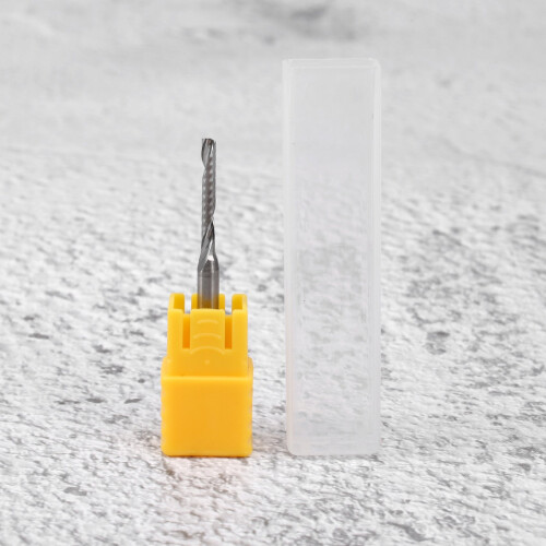 2mm x 15mm Carbide Single Flute Spiral End Mill CNC Router Bit 2
