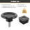 10 Sets 45mm Base Dia Adjustable Leveling Foot 25mmx25mm Square Tube Insert Kit 8