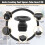 10 Sets 45mm Base Dia Adjustable Leveling Foot 25mmx25mm Square Tube Insert Kit 5