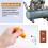 16mm Male Thread Dia Plastic Oil Plug for Air Compressor Orange 5