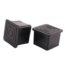 20pcs Square Chair Table Leg Foot Rubber Covers Protectors 25mm x 25mm