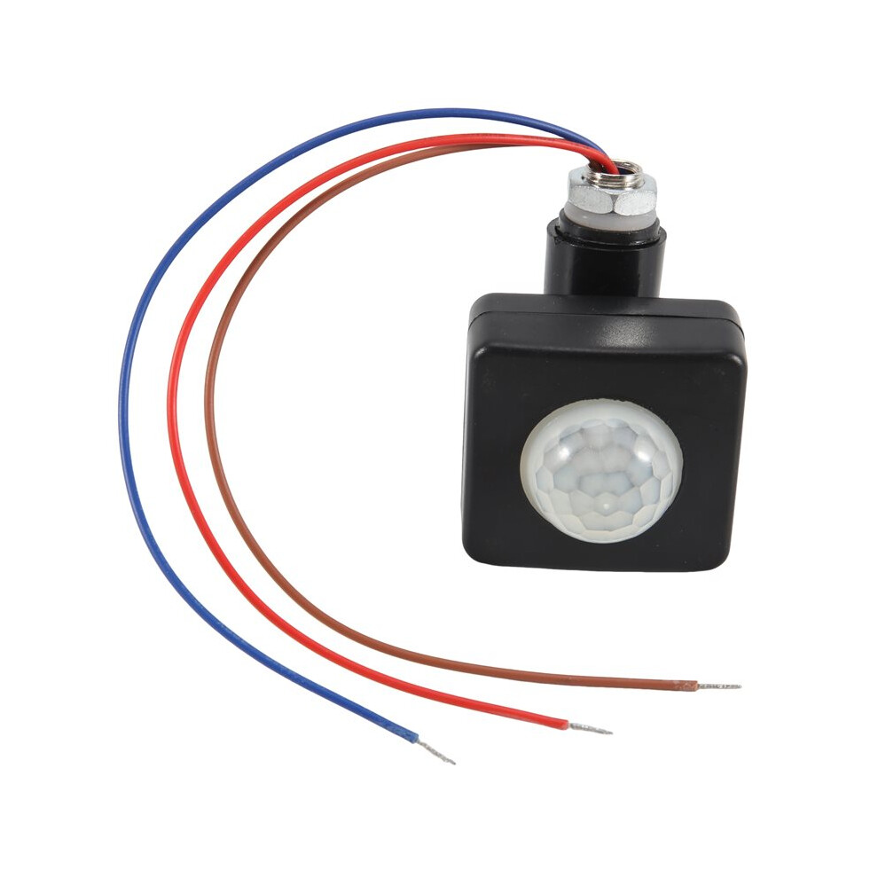 Ac85-265V Ip65 Motion Sensor Adjustable Pir Ultrathin Led Light Pir Outdoor Motion Sensor Detector,10Mm Black 4711840194656