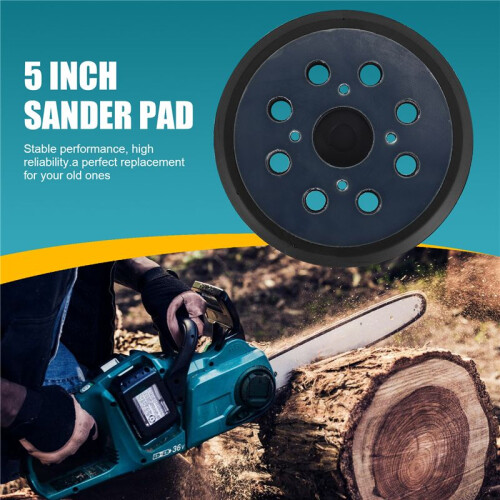5 inch 8 Holes 125mm Hook Loop Sanding Backing Pad for  Orbital Sander Disk Discs  Cable Backup Stick  Pad 2