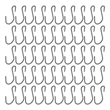 120Pcs 1-Inch S-Shaped Hook, S-Shaped Hook, Small S-Shaped Hook, Metal Decorative Hook, for Crafts(Black)