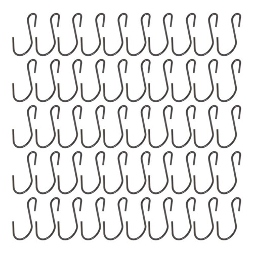 120Pcs 1-Inch  S-Shaped Hook, S-Shaped Hook, Small S-Shaped Hook, Metal  Decorative Hook, for Crafts(Black)