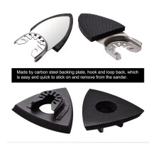 104Pcs Oscillating Tool Detail Sanding Pads, 2Pcs Triangle Sanding Pads and 2Pcs Finger Sanding Pad, 100Pcs Sandpaper