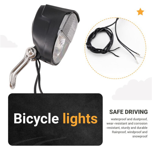Dynamo Bike Light Front Light Set Input AC 6V 3W Dynamo Bicycle LED Headlight Bike Accessories 2