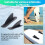 2 Pcs Kayak Tracking Fin,Inflatable Boat  Fin Watershed Board Fin Mounting Points PVC Replacement Accessories 4