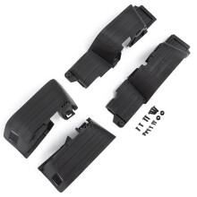 Black Plastic Front and Rear Mud Flaps for 1/10 RC Crawler Car Axial SCX10 II 90046 90047 Upgrade Parts