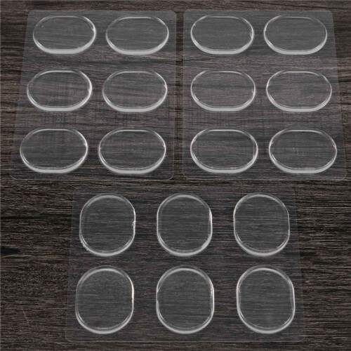 18 Pieces Drum Damper Gel Pads Silicone Drums Silencer For Drums Tone Control-Clear 1