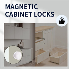 10+2 Magnetic Cabinet Locks Child Proof Cupboards Drawer Invisible Kids Baby Safe Lock Catch