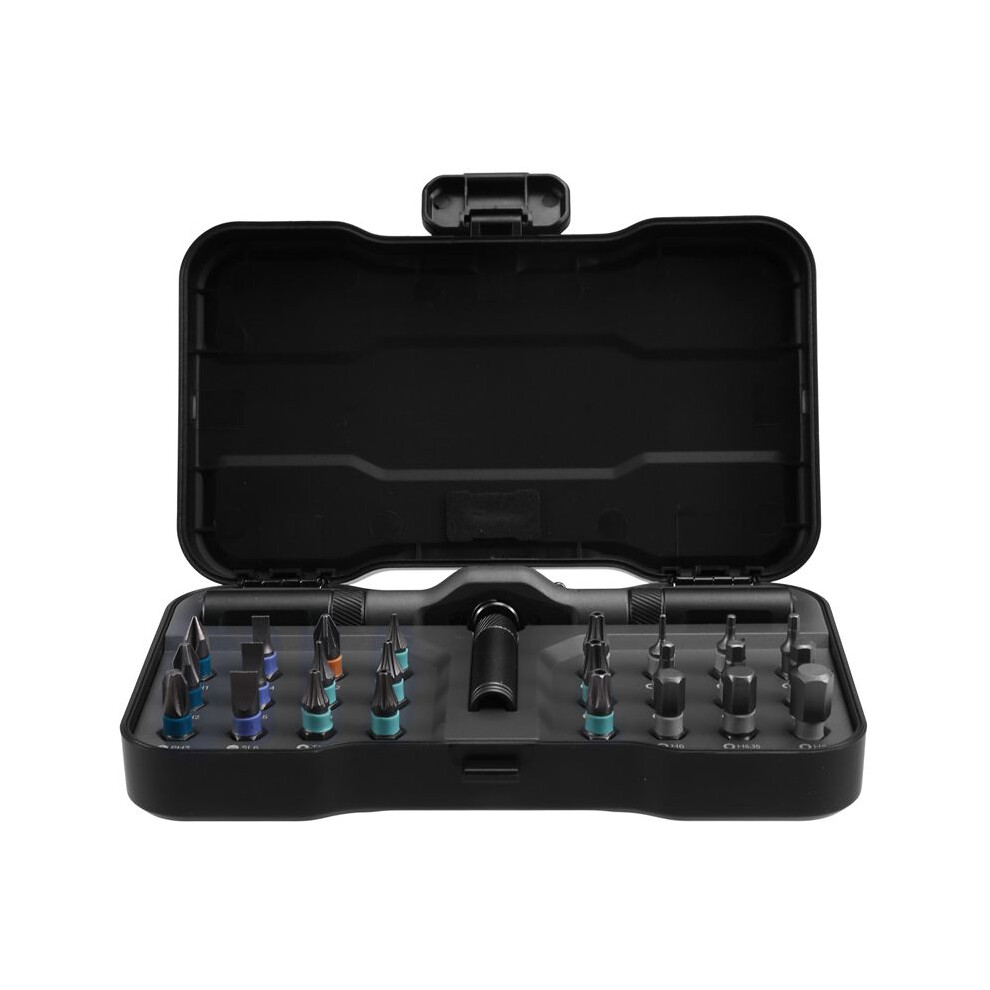 Duka Rs1 24-In-1 Magnetic Ratchet Screwdriver Set, Precision Bits, Non-Slip Handle, Repair Tool Kit For Electronics 6034186053196