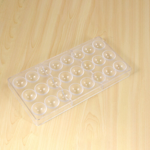 24 Holes Semi Sphere Chocolate Mould Polycarbonate Chocolate Bar Mold Half  Candy Maker Mold Bakeware 2