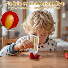 Microscope for Kids, 100x-250x Zoom Pocket Microscope,STEM Science Handheld Miniscope Birthday Gifts for Kids